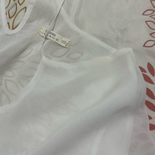 Bershka white shirt used size M