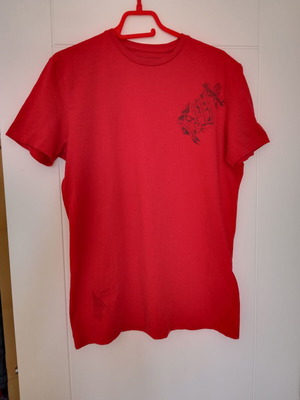 Celio men's t-shirt used, red, size Large