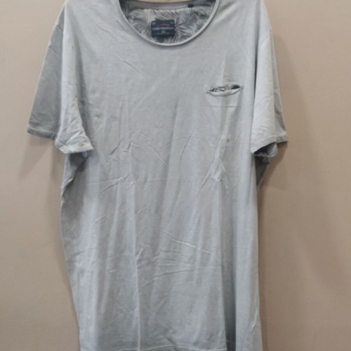 Funky Buddha men's t-shirt XXL gray minimal tropical design like new