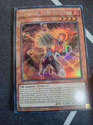 Elemental HERO Blazeman WSUP-EN032 card like new
