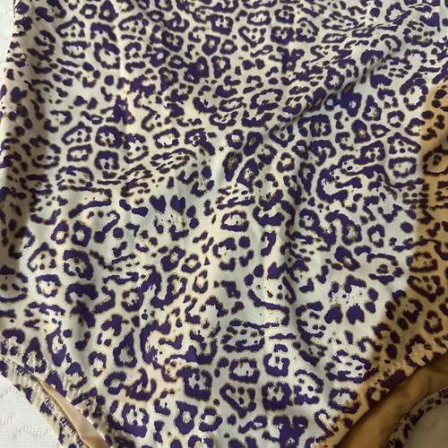 Maaboo animal print swimsuit purple small like new