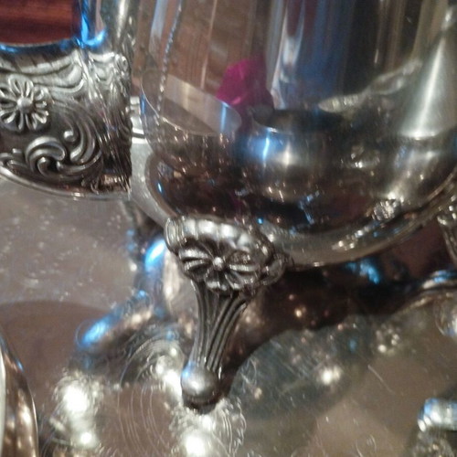 Silver-plated utensils used, set of 16 pieces
