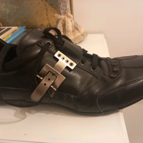 Cesare Paciotti shoes used, men's black size 39