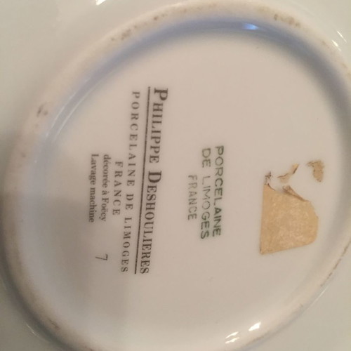 Porcelain box fondant dish Limooge used