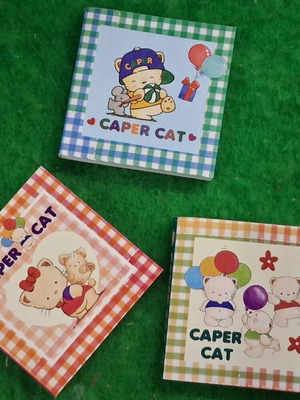 Vintage Caper Cat 1981 notepads like new with beautiful inner pages