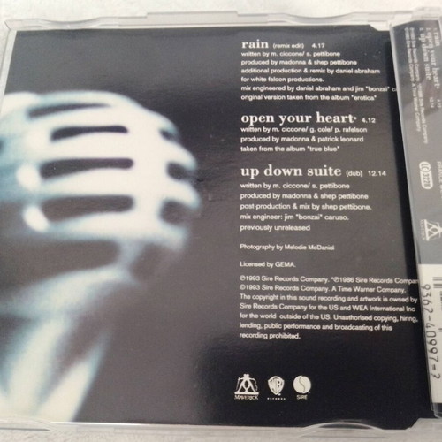 Madonna Rain CD single used, from the album Erotica