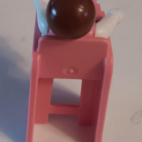 Playmobil baby in feeding chair used
