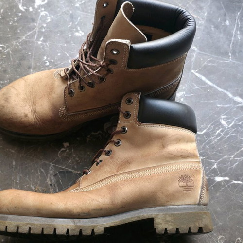 Timberland men's boots used, size 46, beige brown