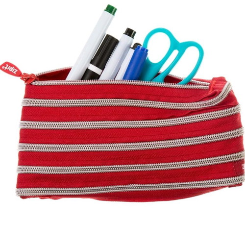 Zipit Rainbow pencil case mini red new 20x3x12cm