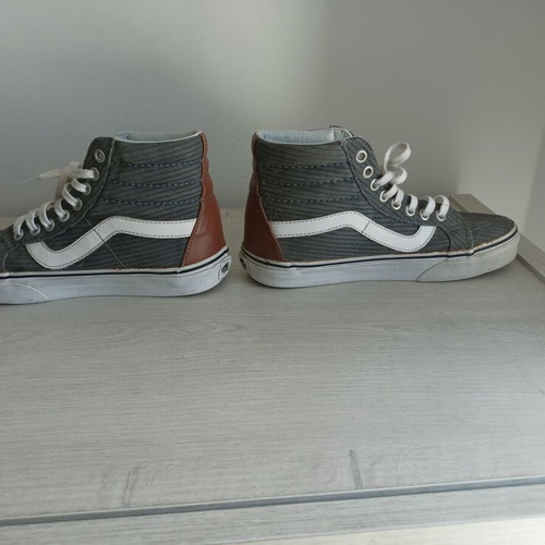 Vans SK-8 Hi μπότες νούμερο 35 σαν καινούργιο, γκρι και καφέ