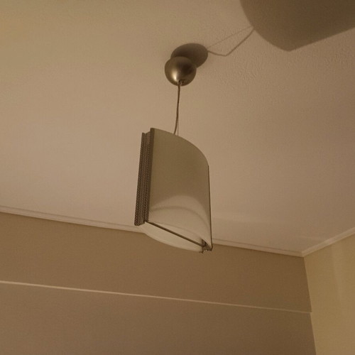 Pendant light inox and sandblasted like new