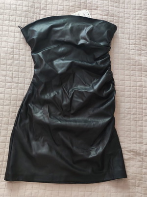 Zara strapless dress, black, size L