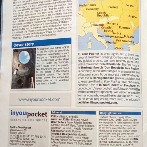 Travel books used, Croatia & Valtiberina Musei maps and guides