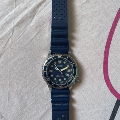 Citizen Promaster Eco-Drive Diver 200m BN0151 used, blue rubber strap