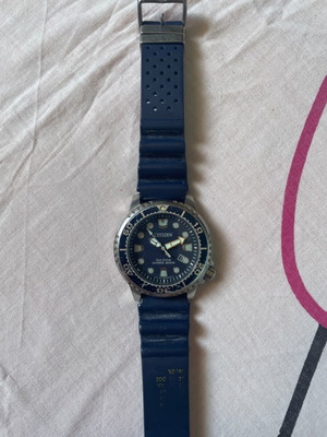 Citizen Promaster Eco-Drive Diver 200m BN0151 used, blue rubber strap