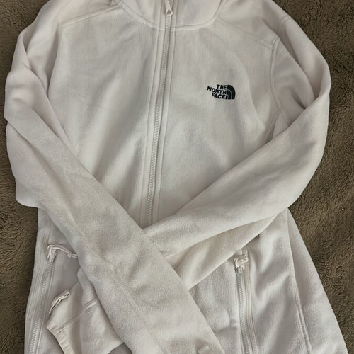 The North Face women's fleece jacket like new, white, size S