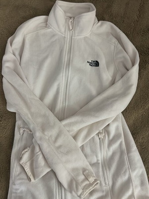 The North Face women's fleece jacket like new, white, size S