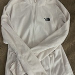 The North Face women's fleece jacket like new, white, size S