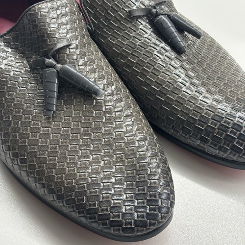 Leather shoes like new, size 43, grey