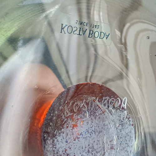 Kosta Boda Twister glass vase by Kjell Engman
