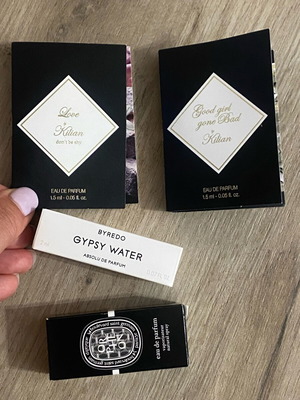 Perfume samples like new, luxury niche brands Kilian, Byredo, Diptyque