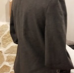No Limit women's gray semi-coat used with asymmetric collar