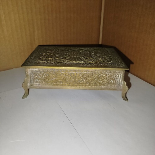 Vintage Vanity Set 4 Pieces with Byzantine Double-Headed Eagle, like new