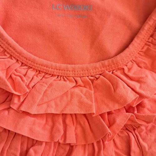 Girls set shorts and blouse size 122-128 used, Orchestra black and orange