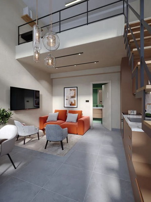 Επιπλωμένο loft δύο επιπέδων στον Πειραιά, 45 τ.μ. με 1 υπνοδωμάτιο