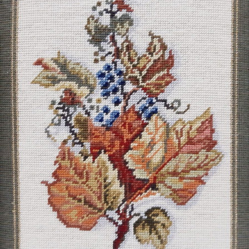 Handmade Gobelin Autumn Bouquet on German Canvas like new