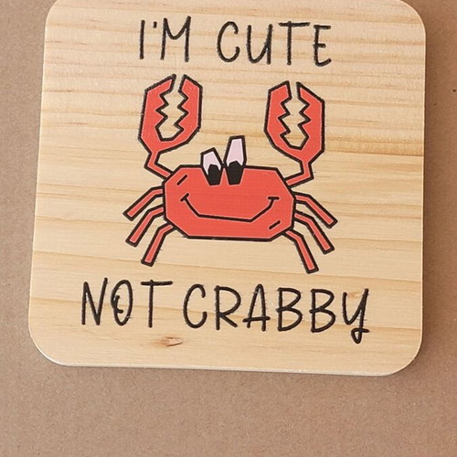 Wooden summer coasters with seasonal designs