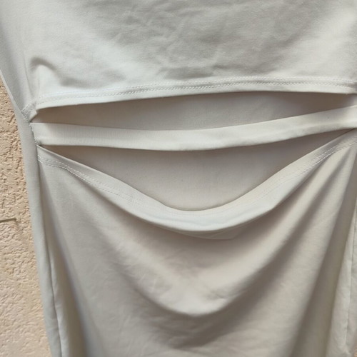 Strapless White Dress with Cut-Outs Like New, Lycra XS