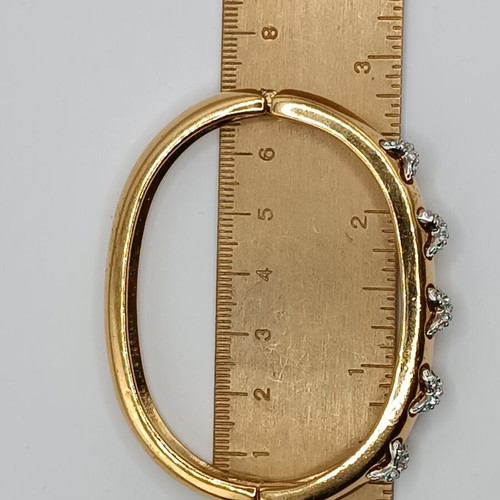 Swarovski vintage gold bracelet with crystals used