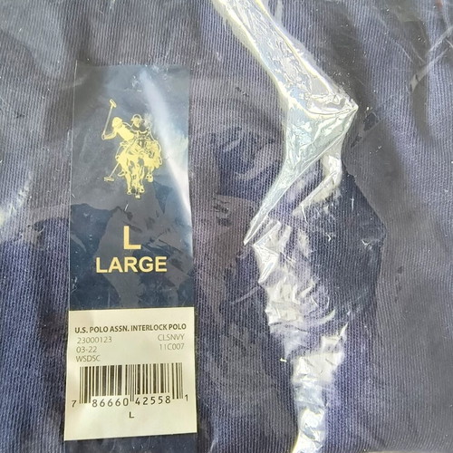 U.S. Polo Assn. Polo Shirts brand new with tags, size L, pack of 2