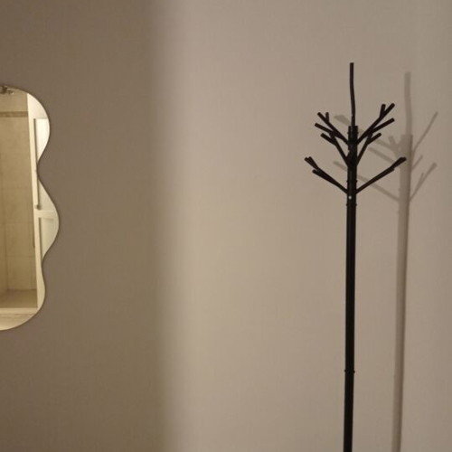 JYSK VAMMEN floor coat rack, black metal