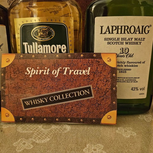 Spirit of Travel whisky set new with 5 sealed bottles