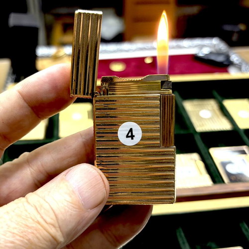 DuPont N4 gold lighter used, vintage