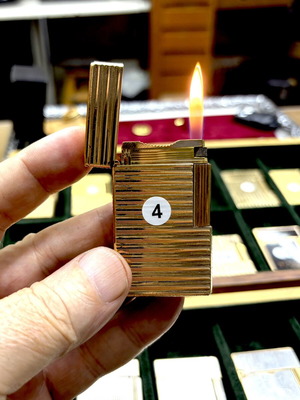 DuPont N4 gold lighter used, vintage