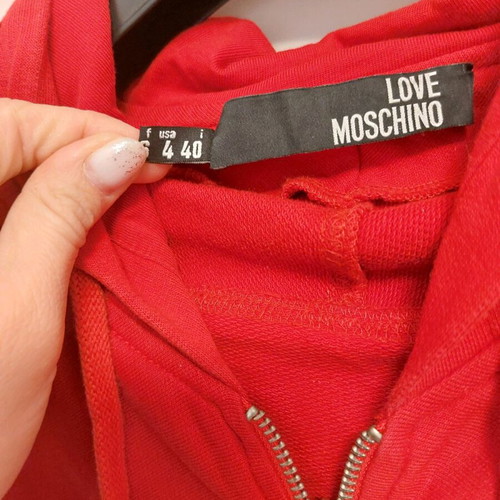 Love Moschino φούτερ ζακέτα σαν καινούργιο, κόκκινο