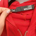 Love Moschino φούτερ ζακέτα σαν καινούργιο, κόκκινο