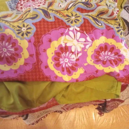 White Stuff dress small like new, green with pattern