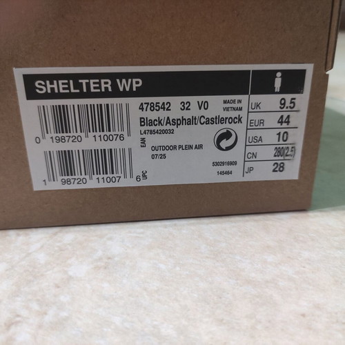 Salomon Shelter WR boots, size 44, black