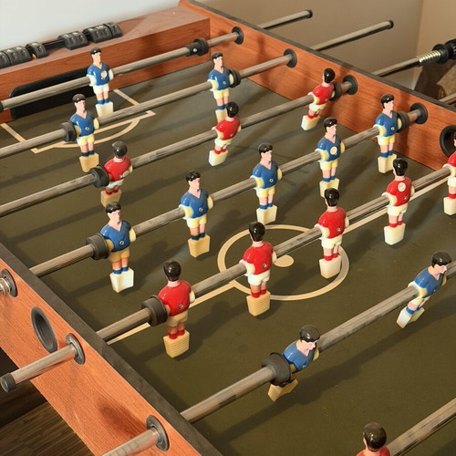 Wooden foosball table