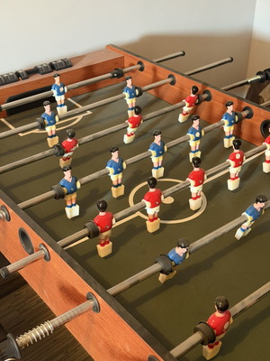 Wooden foosball table