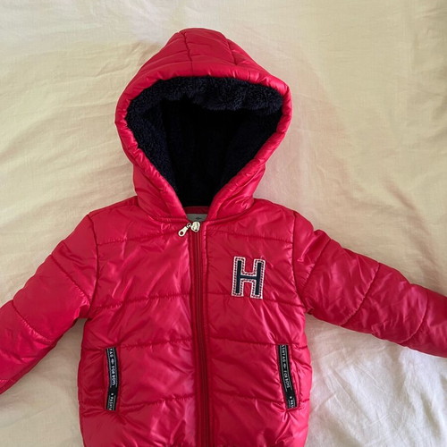 Hashtag children's jacket red, like new, 2 years old