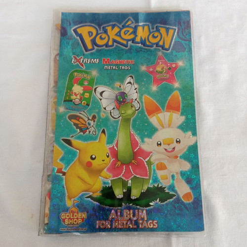 Collectible album with 132 Pokemon metal tags