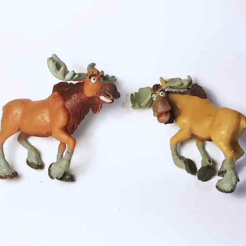 Genuine plastic Rutt and Tuke figures used, Brother Bear Disney, pack of 2