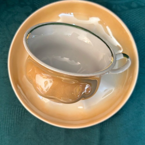 Korosten Russian Coffee Set Rainbow New Fine Porcelain