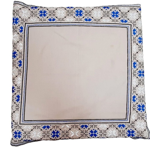 Embroidered Pink Tablecloth with Bulgarian Motifs like new