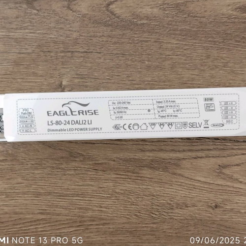 EAGLERISE LS-80-24 DALI2 LI LED power supply like new, 80W